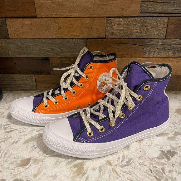 Converse Shoes - Chuck Taylor Converse Purple Orange Clemson